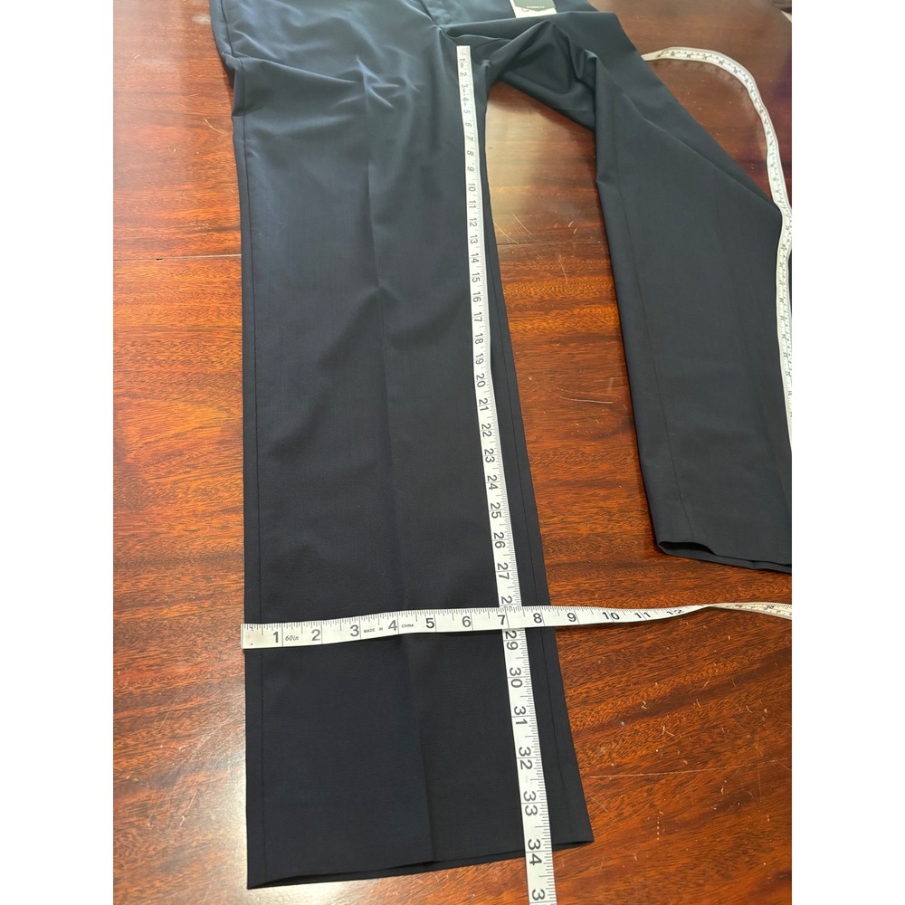 Lauren Ralph Lauren Mens Ultraflex Dress Pants 36x34 Blue Wool Blend Classic - Picture 6 of 6